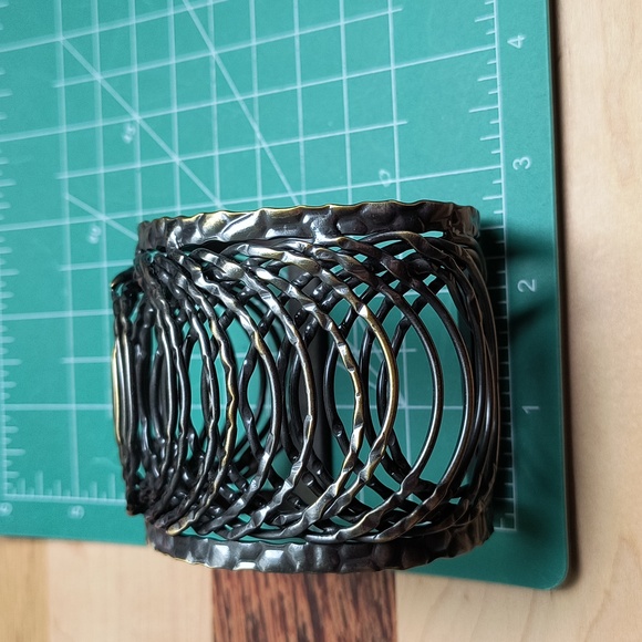 Open Cuff Bracelet Gun Metal - Picture 7 of 12